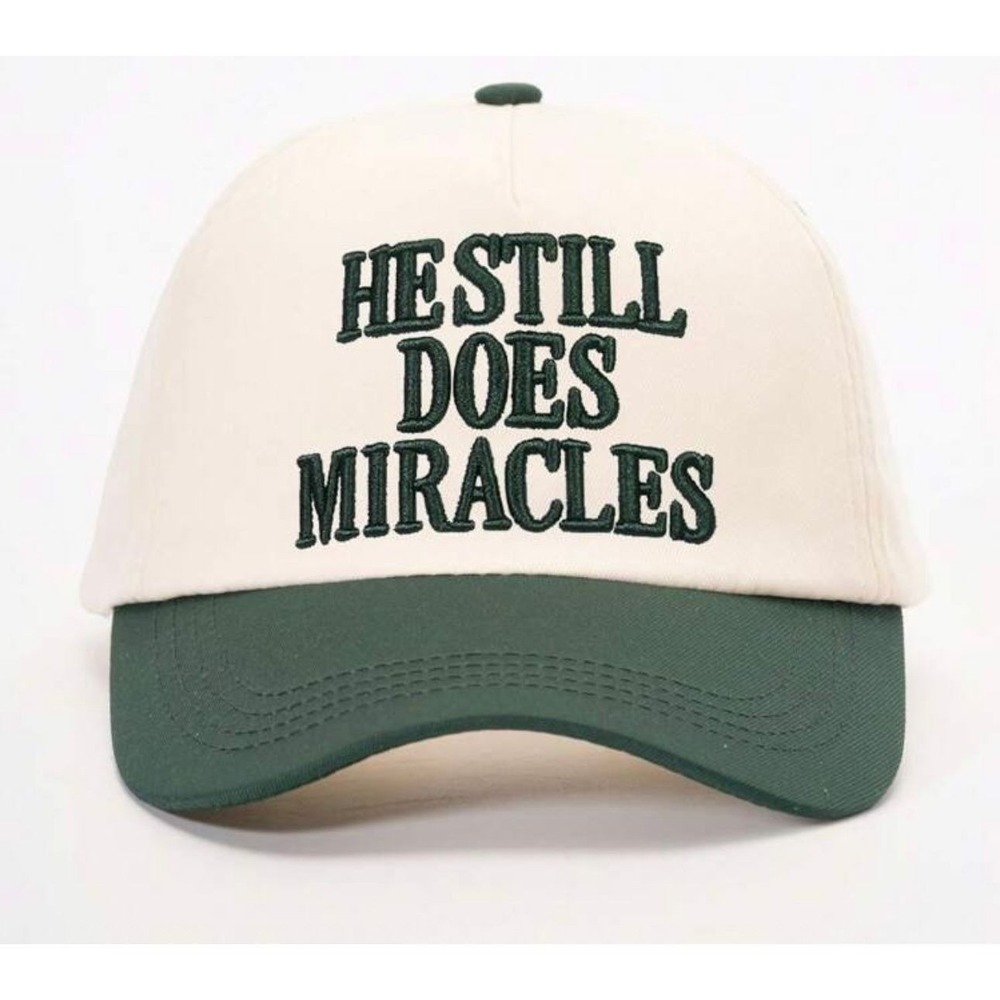 He Still Does Miracles Cream & Olive Green